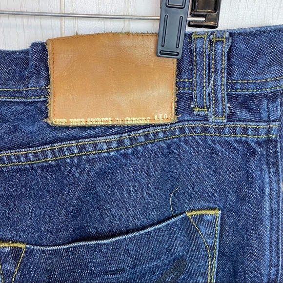 A.K.O.O. Denim Men’s Blue Jeans Size 36 Streetwear - Picture 4 of 16